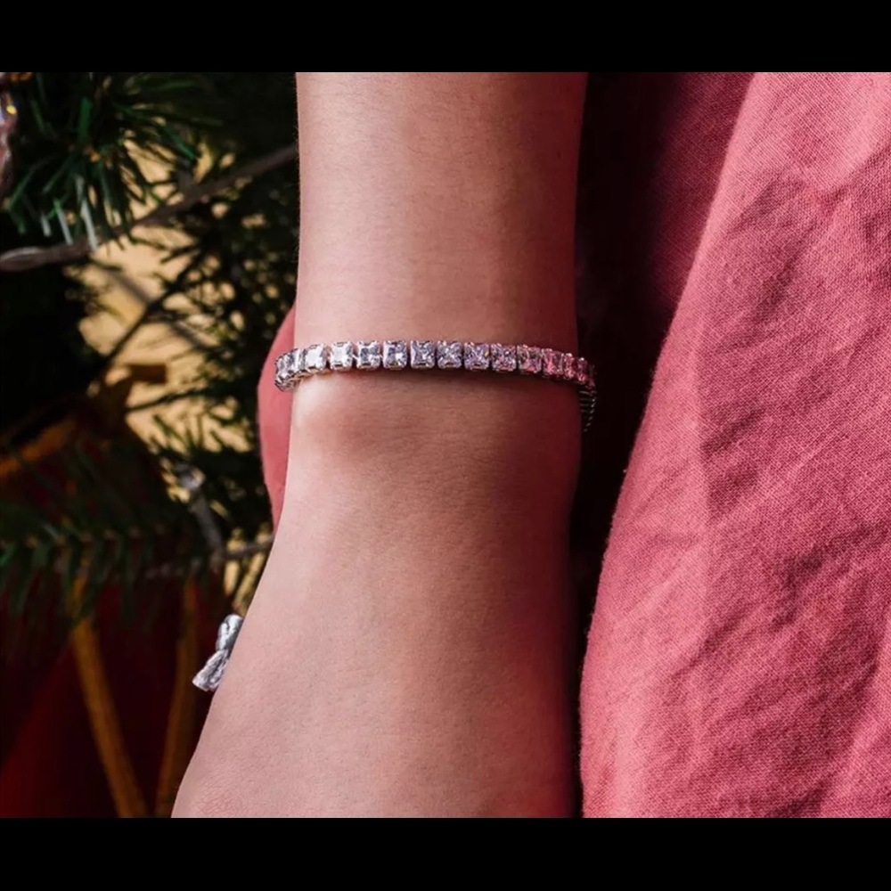 Princess Cut Tennis Bracelet - Picture 2 of 3